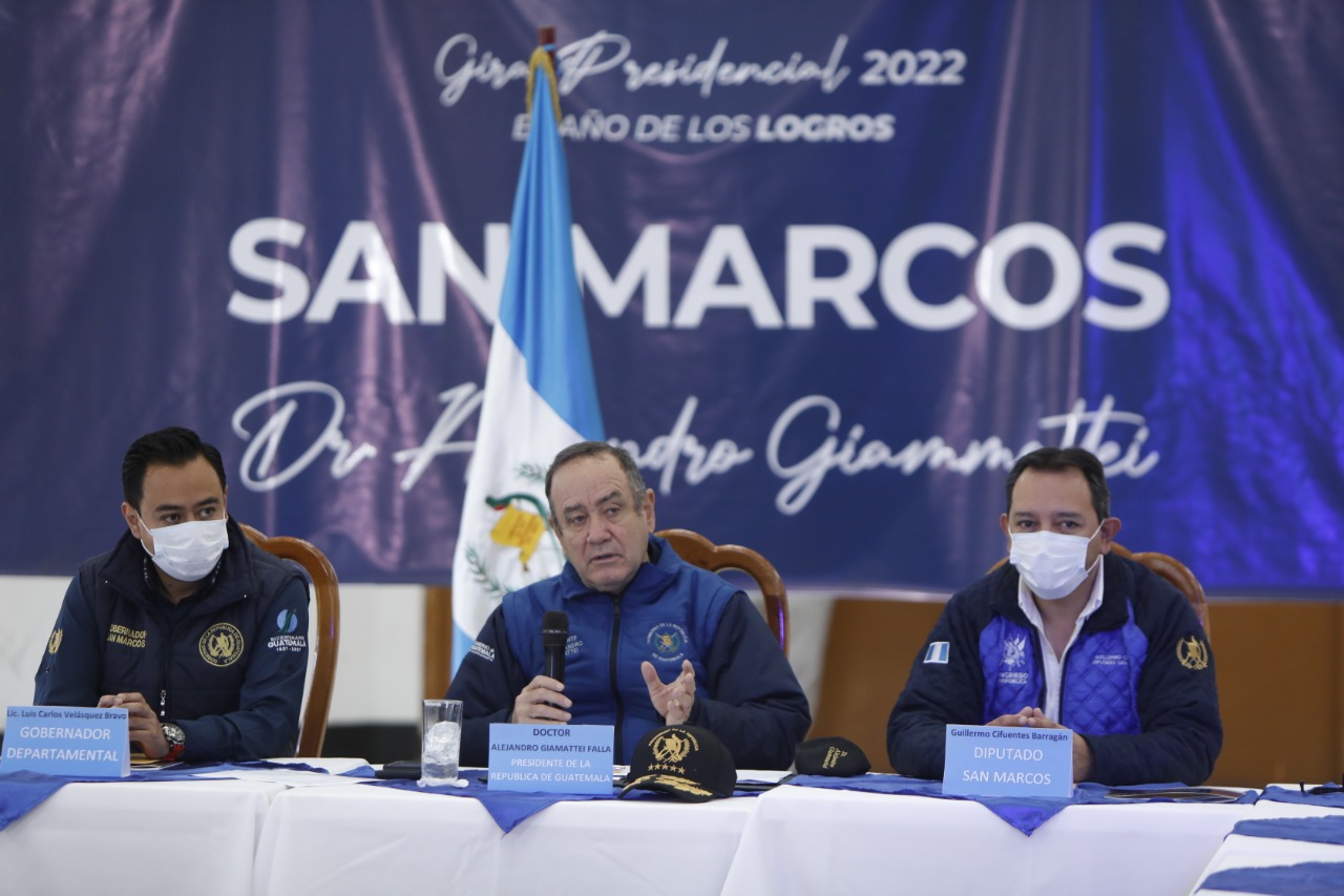 En gira presidencial 2022 abordan proyectos de desarrollo de San Marcos