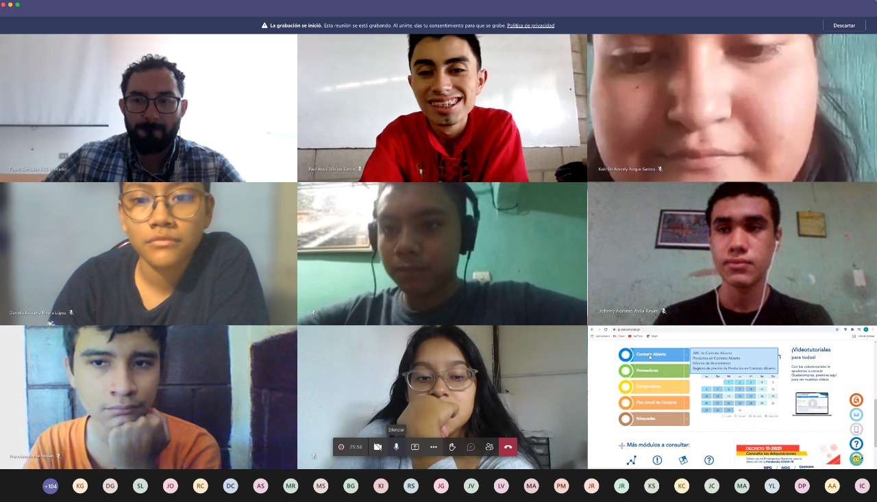 Expertos del Minfin imparten charlas a la niñez y juventud guatemalteca de manera virtual por prevención ante la pandemia del COVID-19