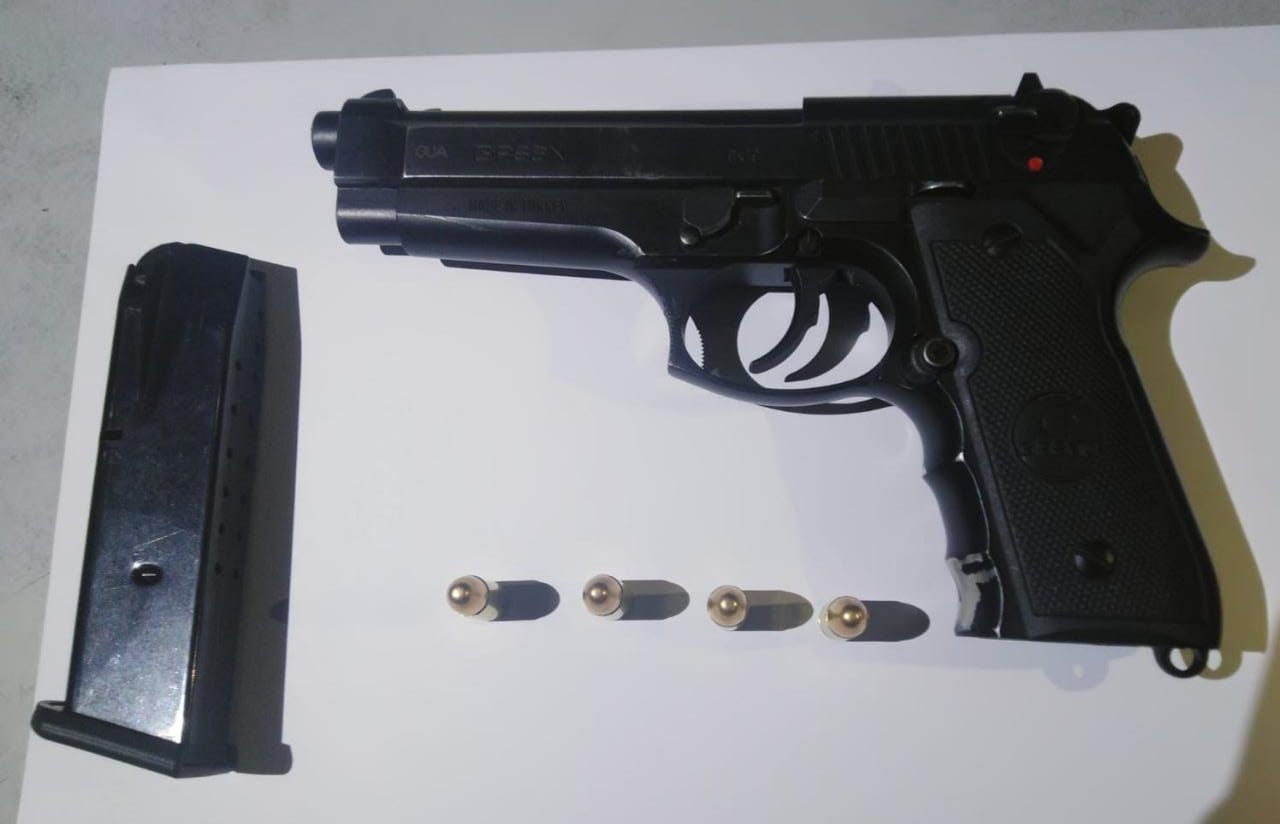 La PNC incautó varias armas de fuego en los operativos de seguridad.