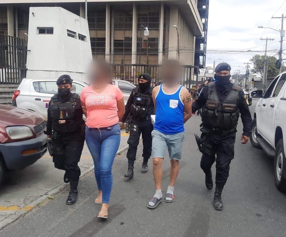 Capturados por delito de tráfico de personas.