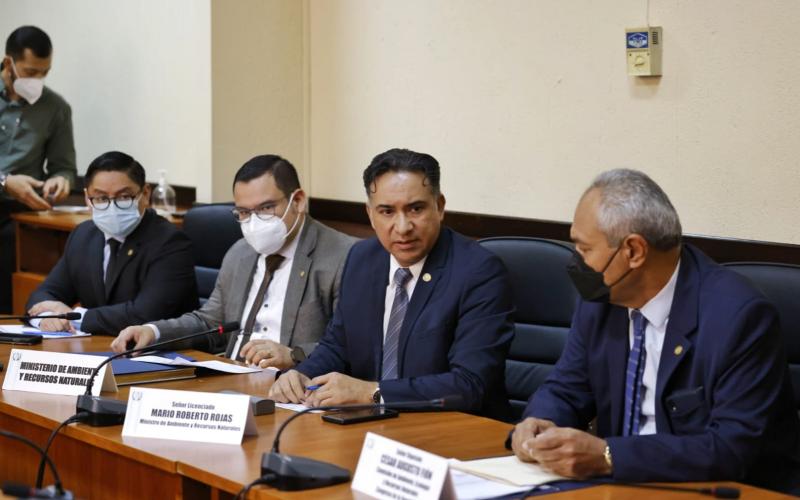 Exponen el plan de trabajo del MARN ante la Comisión de Ambiente del Congreso