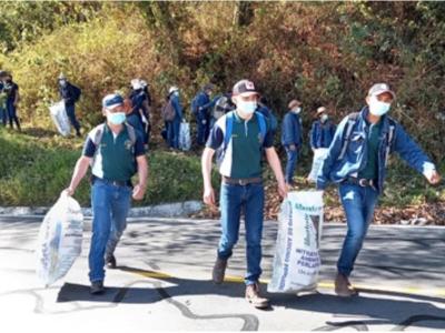Trabajo conjunto permitió el retiro de residuos.