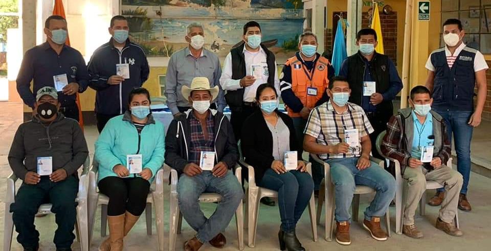 San Rafael Las Flores acredita a coordinadora municipal para la reducción de desastres