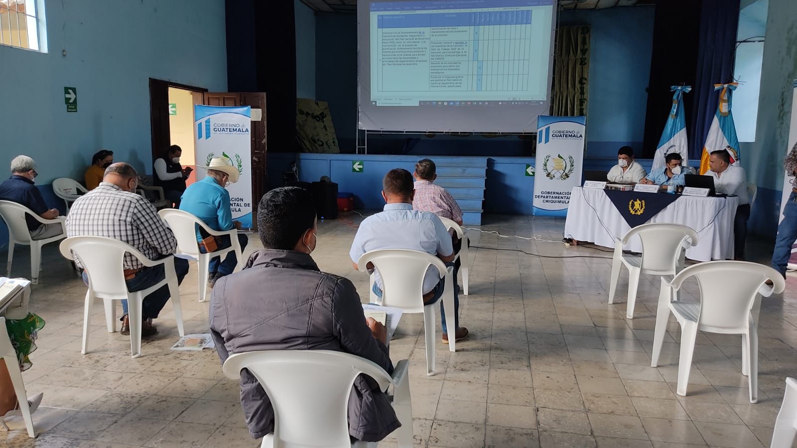 Autoridades analizan acciones para fortalecer el desarrollo en Chiquimula
