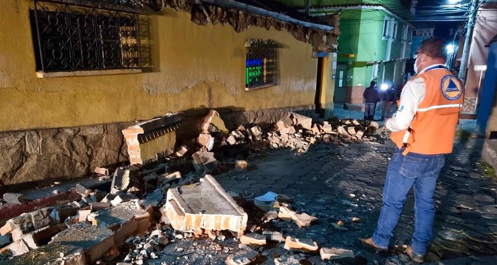 Conred cuantifica daños en Totonicapán a causa de temblor