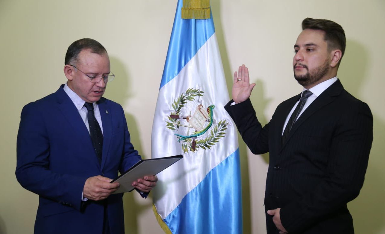 Donald Portillo asume como nuevo viceministro de prevención./foto: Mingob.