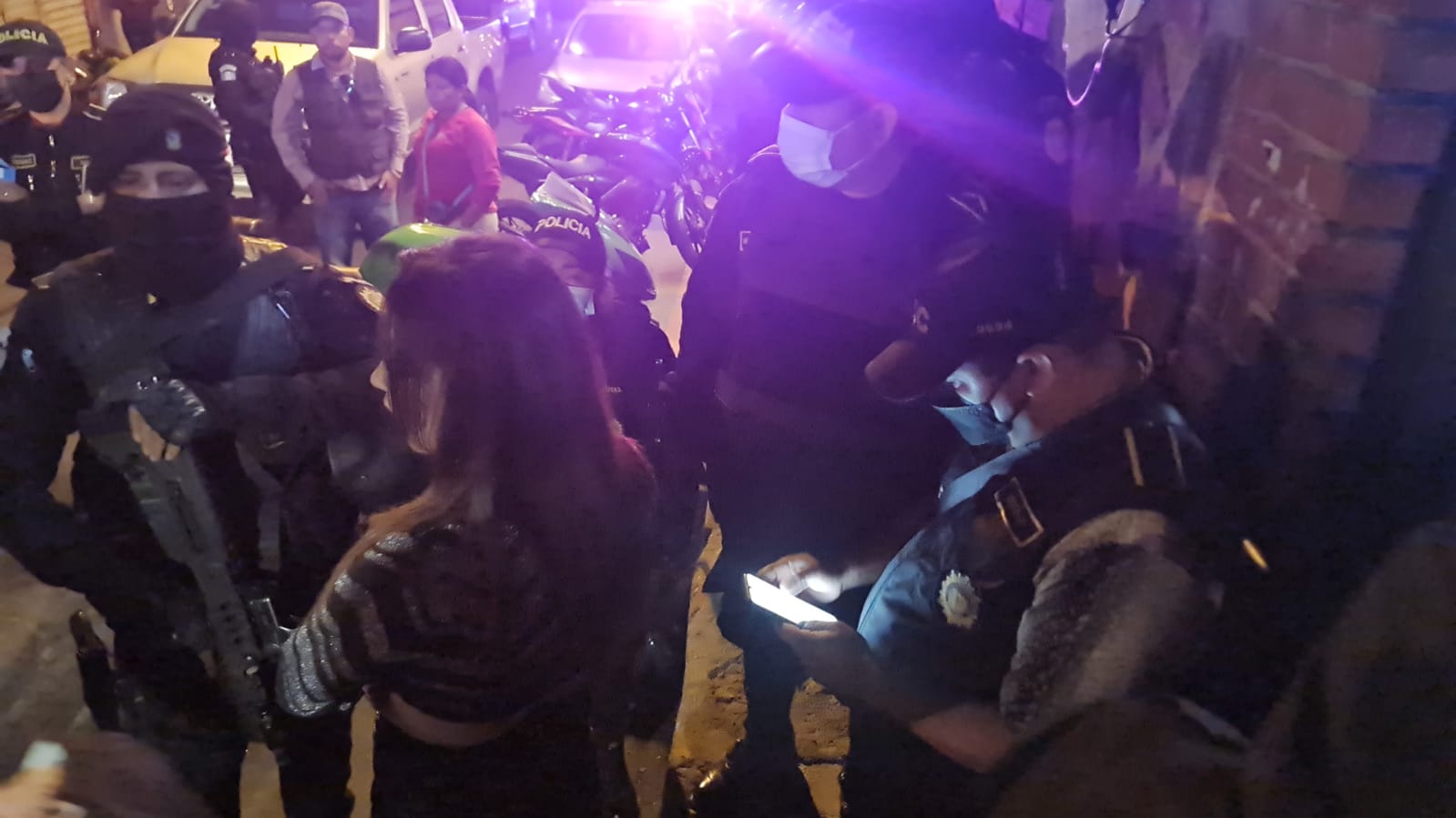 Adolescentes rescatados durante operativo multisectorial
