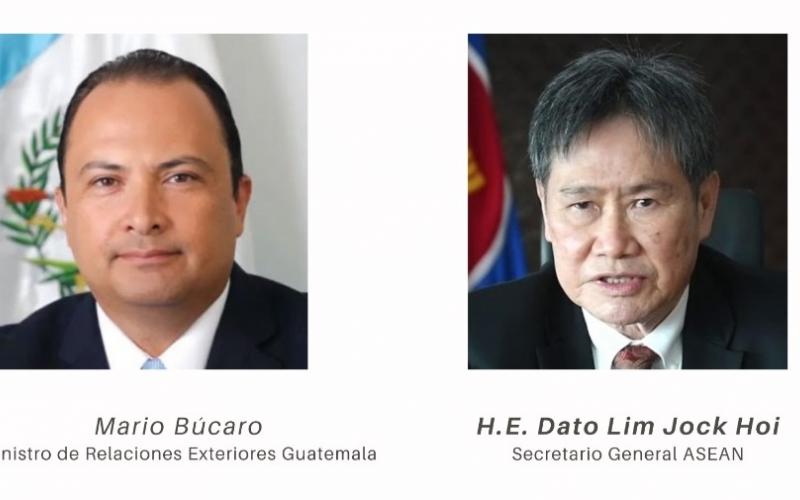El canciller de Guatemala, Mario Búcaro y el secretario de ASEAN sostuvieron comunicación telefónica.
