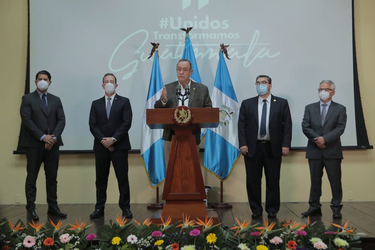 Presidente presenta medidas de apoyo a la economía de los guatemaltecos