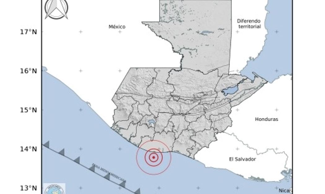 Temblor registrado en Guatemala