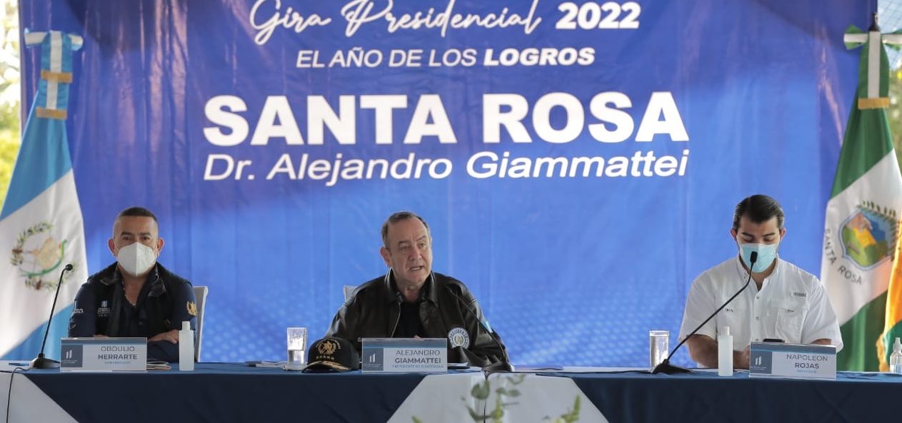 Gira presidencial: Santa Rosa cuenta con más de 104 millones de quetzales para obras de desarrollo