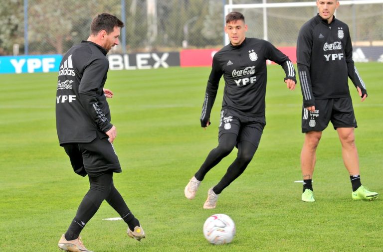 Messi, Paredes y Di María se suman a los entrenamientos de Argentina