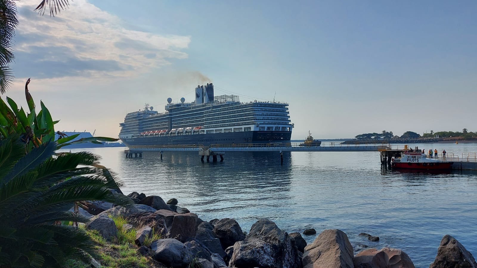 Arriba crucero Nieuw Amsterdam con más de mil visitantes