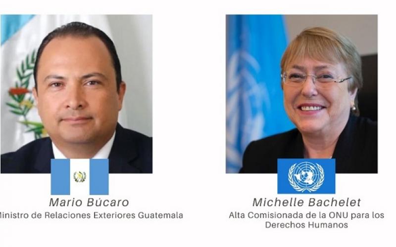 Canciller Búcaro sostiene diálogo con alta comisionada de ACNUDH