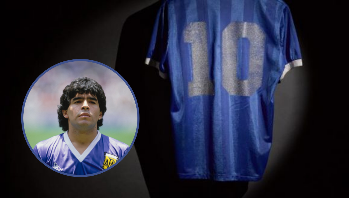Se subasta la camiseta de Maradona de la “Mano de Dios”