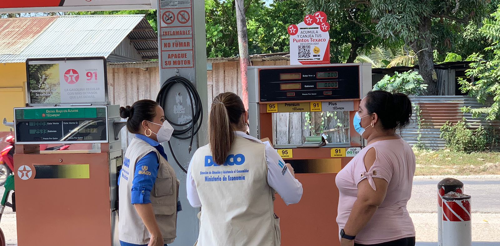 La Diaco supervisa el cumplimiento del beneficio económico a los consumidores de diésel y gasolina regular.