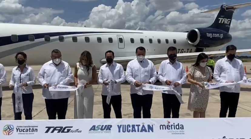 TAG Airlines inaugura vuelos entre ciudad de Guatemala y Mérida