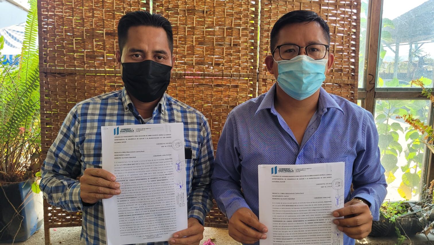 Firman convenios para ejecución de obras en municipios de Quiché