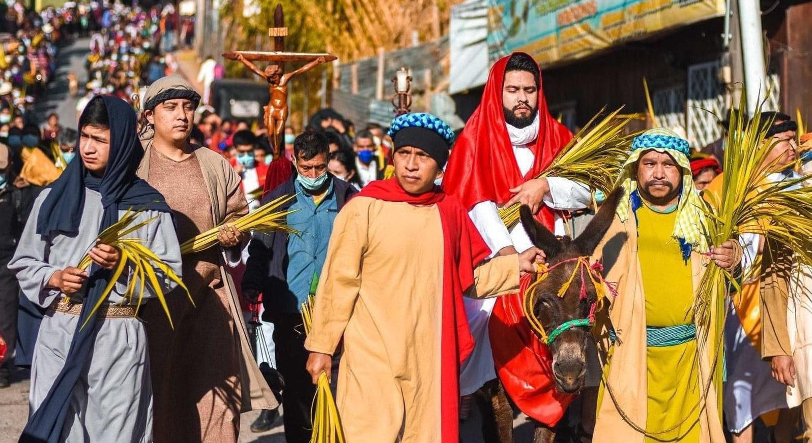 Representan la pasión de Cristo en San Sebastián Huehuetenango