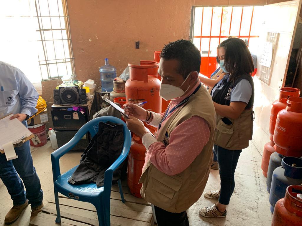 Verifican precio y peso del gas propano