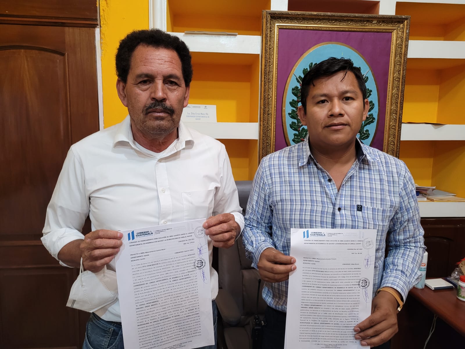 Quiché firma convenios para la ejecución de proyectos de desarrollo