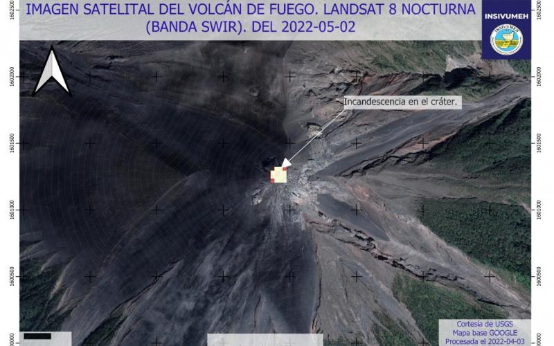 Emiten recomendaciones por actividad en el volcán de Fuego