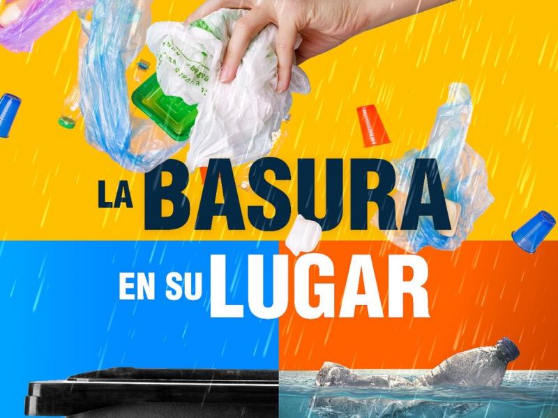 Emiten nuevas recomendaciones como parte de campaña “La basura en su lugar”