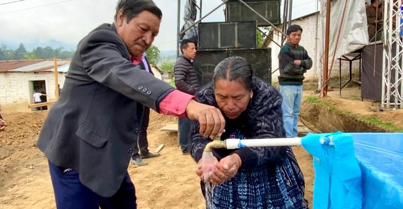 Habitantes del cantón Xesacmalja ya cuentan con agua potable