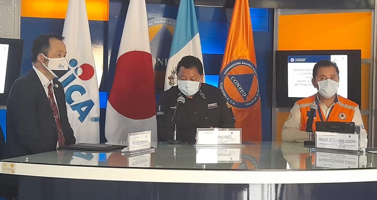 Japón apoya a la delegación de Conred en Escuintla