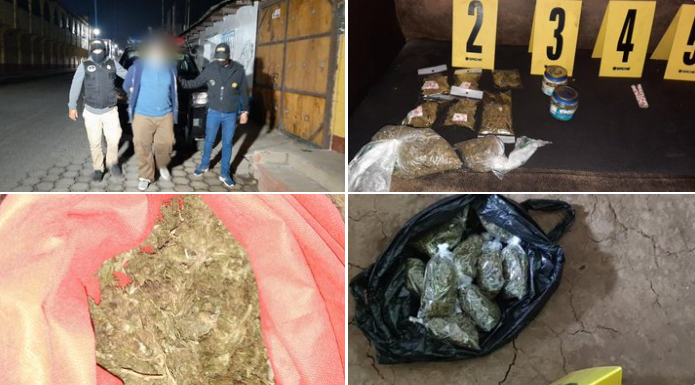 Incautan marihuana en allanamientos contra el narcomenudeo