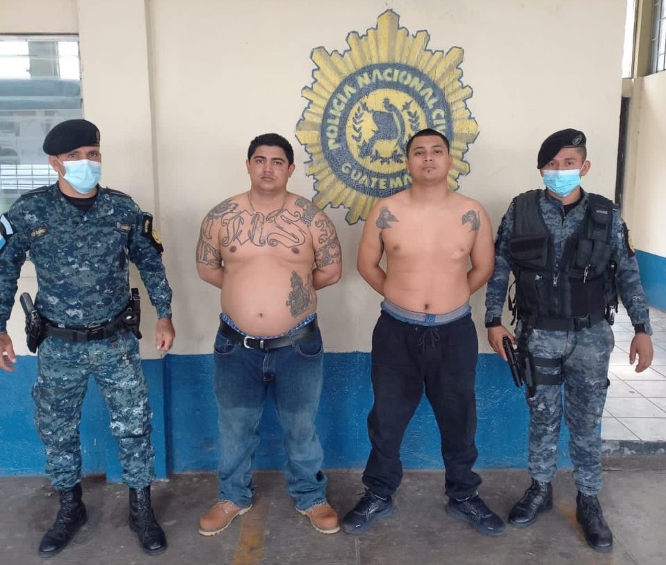 Operativo de la PNC permite interceptar a dos pandilleros salvadoreños