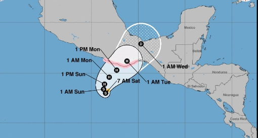 Depresión tropical se convierte en tormenta tropical Agatha