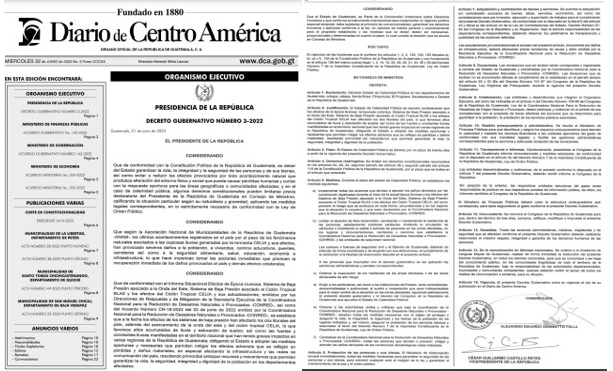 ESTADO DE CALAMIDAD
