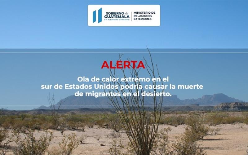 Alertan a migrantes sobre ola de calor en el sur de Estados Unidos