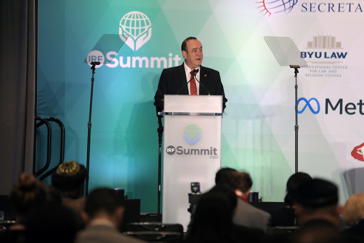 Presidente Alejandro Giammattei, participa en la Cumbre Anual Internacional de Libertad Religiosa