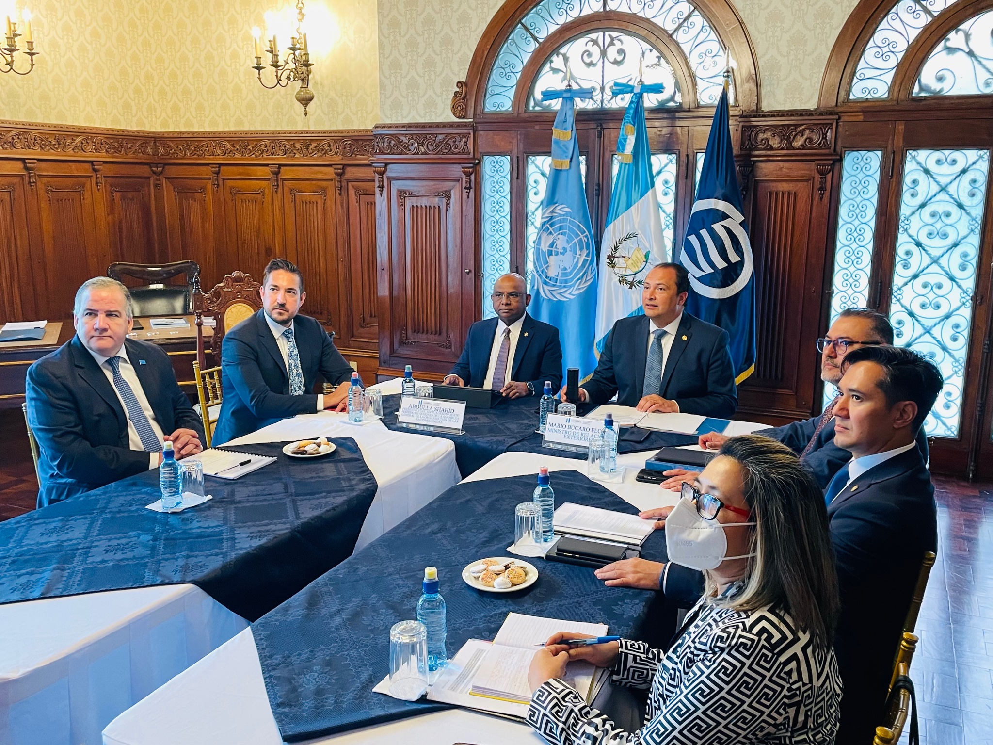 Canciller resalta importante diálogo con el presidente de la Asamblea General de las Naciones Unidas