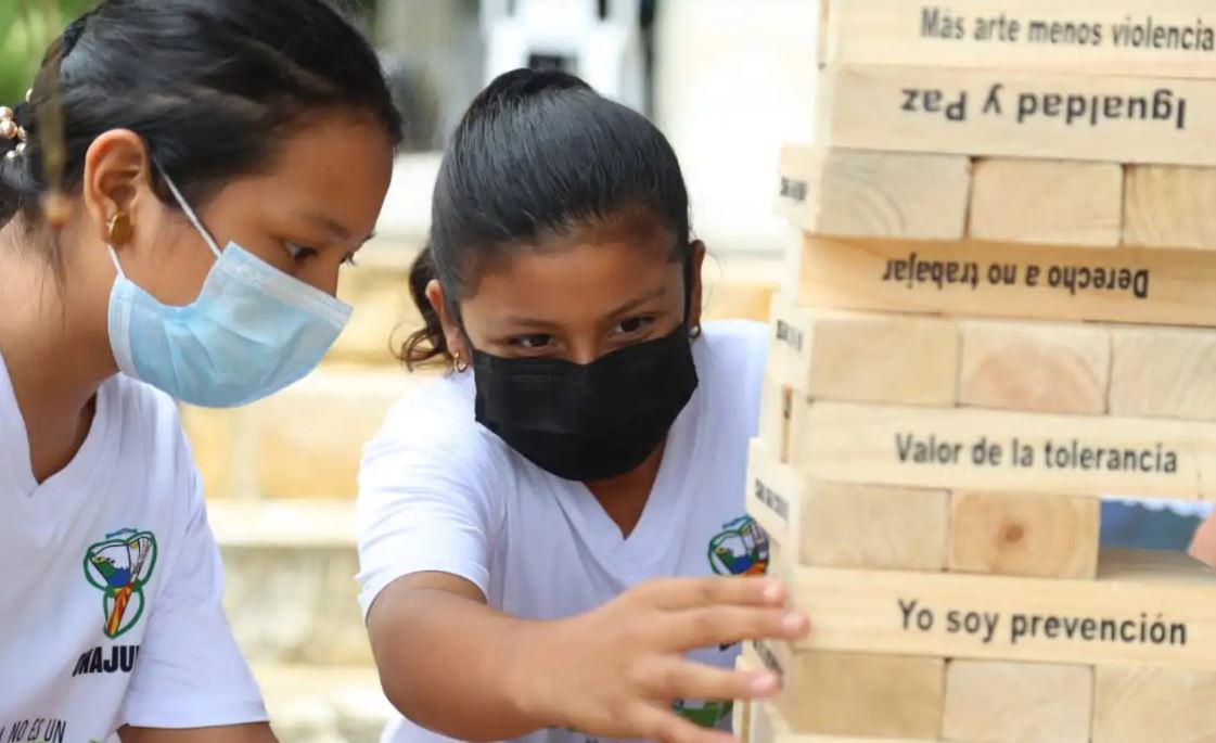 El programa Petén Previene y Actívate apoya a los jóvenes en la prevención de la violencia . / Foto: MINGOB.