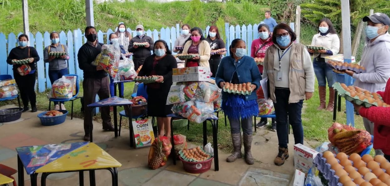 Hogares comunitarios de San Marcos reciben alimentos
