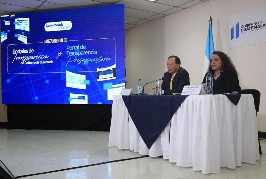 Lanzan portales de transparencia e información pública del Gobierno de Guatemala