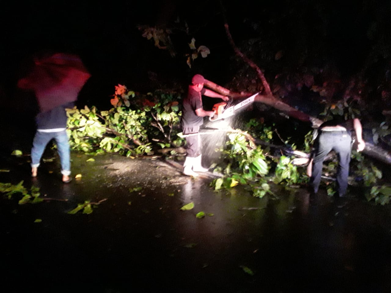 Brindan asistencia por incidentes causados por lluvias