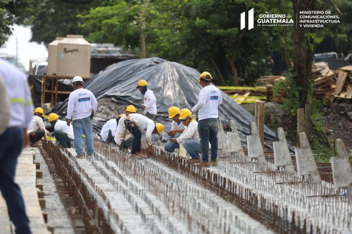Avanzan trabajos de reposición del puente La Naisa, en Escuintla