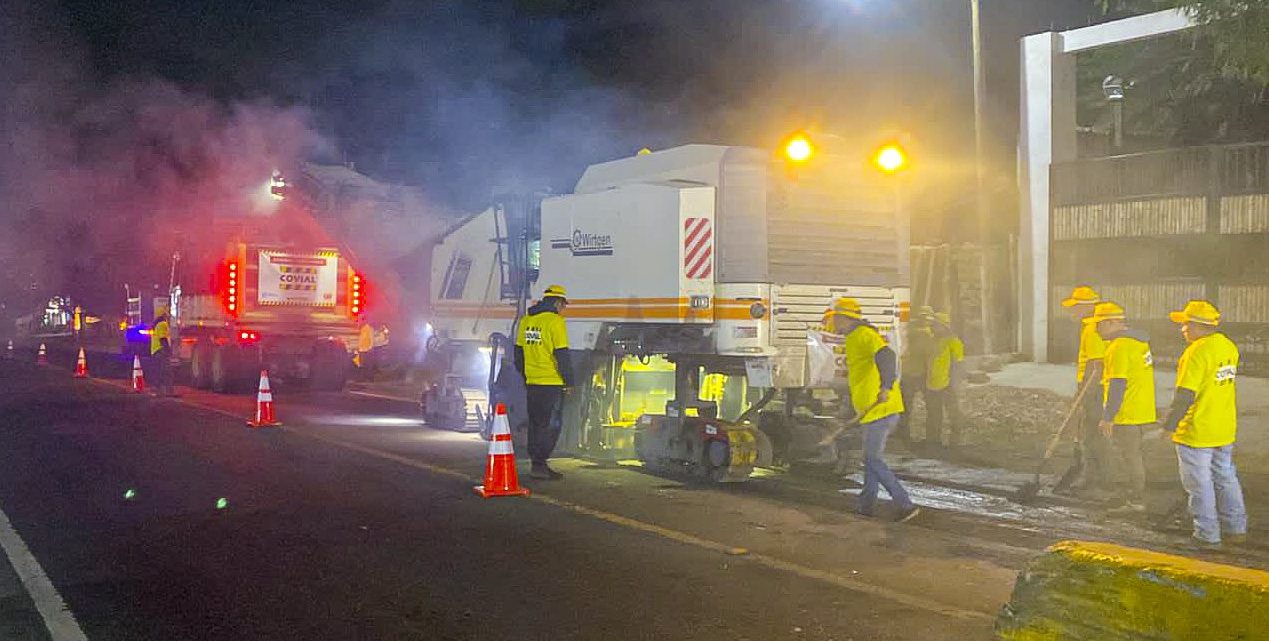 Autoridades supervisan mejoramiento de tramo en la CA-1 Occidente