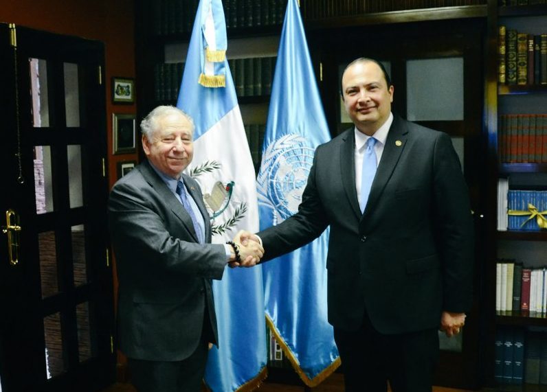 Visita del enviado especial de la ONU para seguridad vial, Jean Todt.