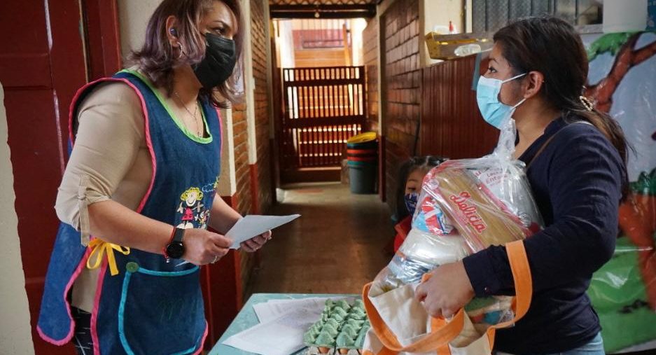 Niñez de Totonicapán recibe alimentación escolar