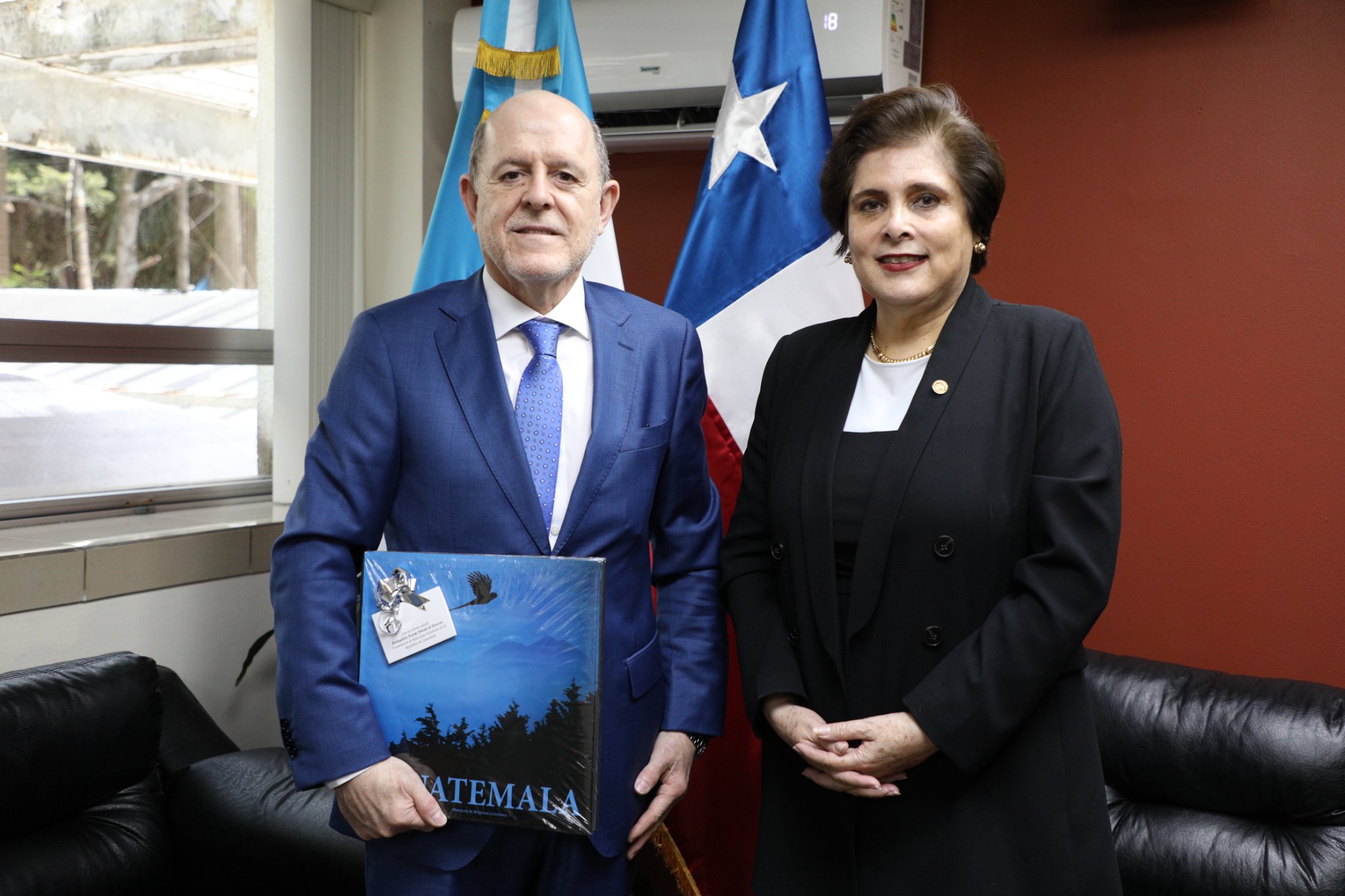 La viceministra Ava Atzum recibió al nuevo embajador en la Cancillería.