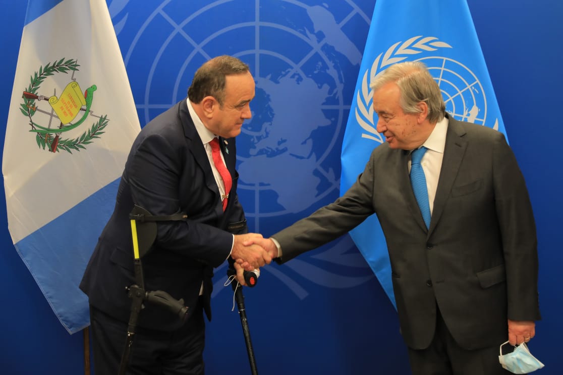 Presidente se reúne con el secretario general de la ONU