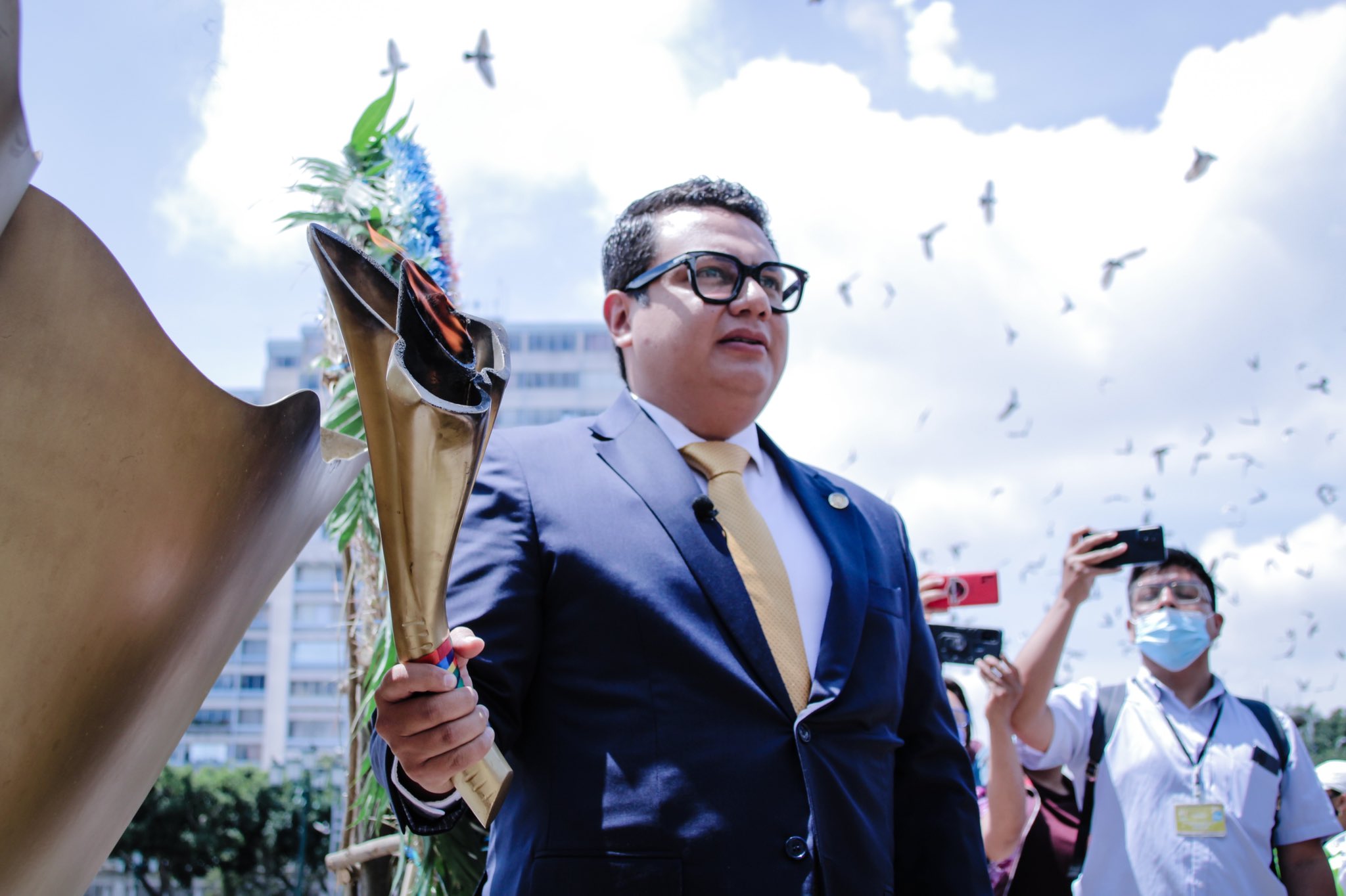 Antorcha Centroamericana por la Paz es trasladada hacia Jutiapa