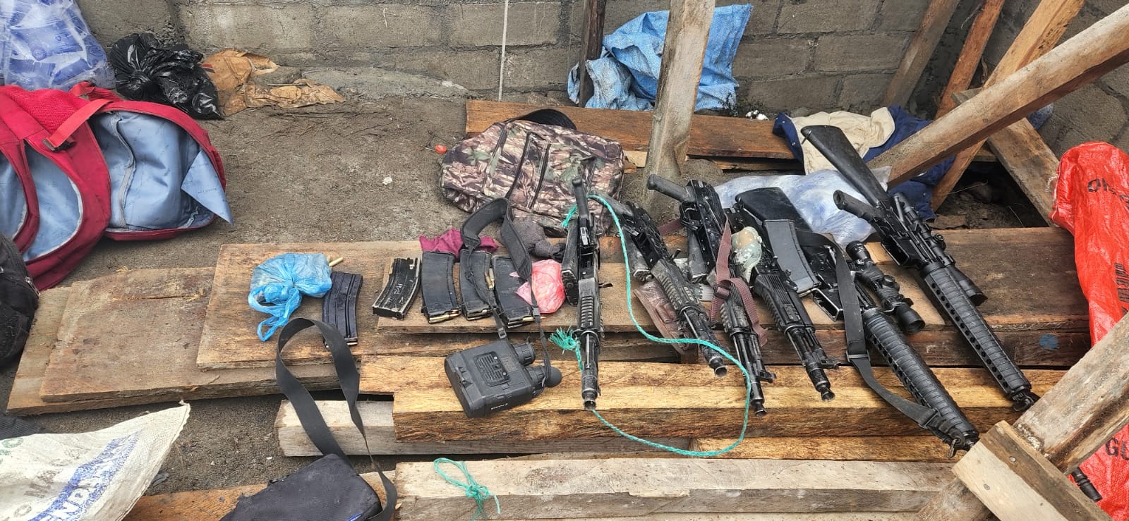 Ejército localiza armamento en área limítrofe entre Ixchiguán y Tajumulco