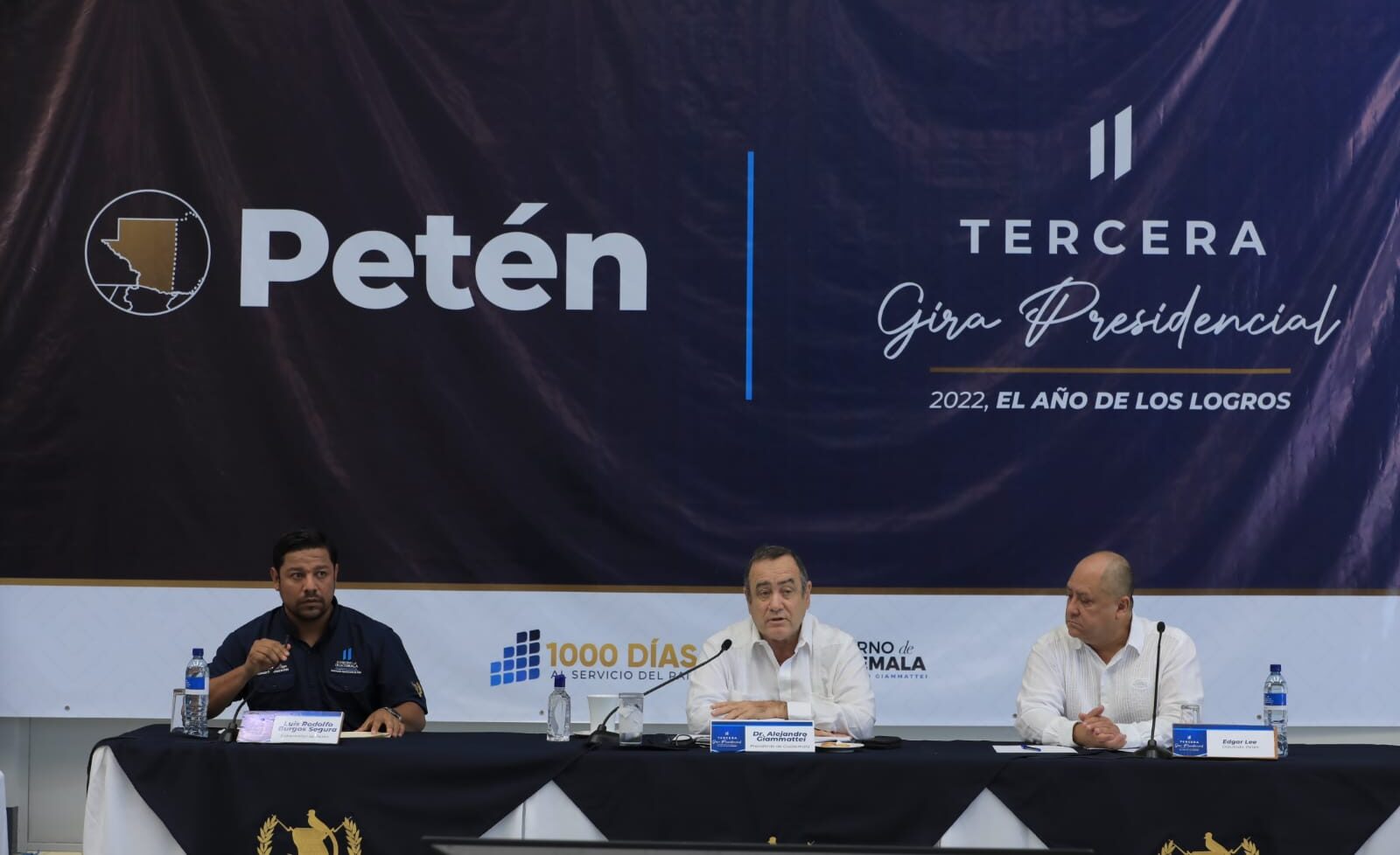 Tercera gira presidencial llega a Petén