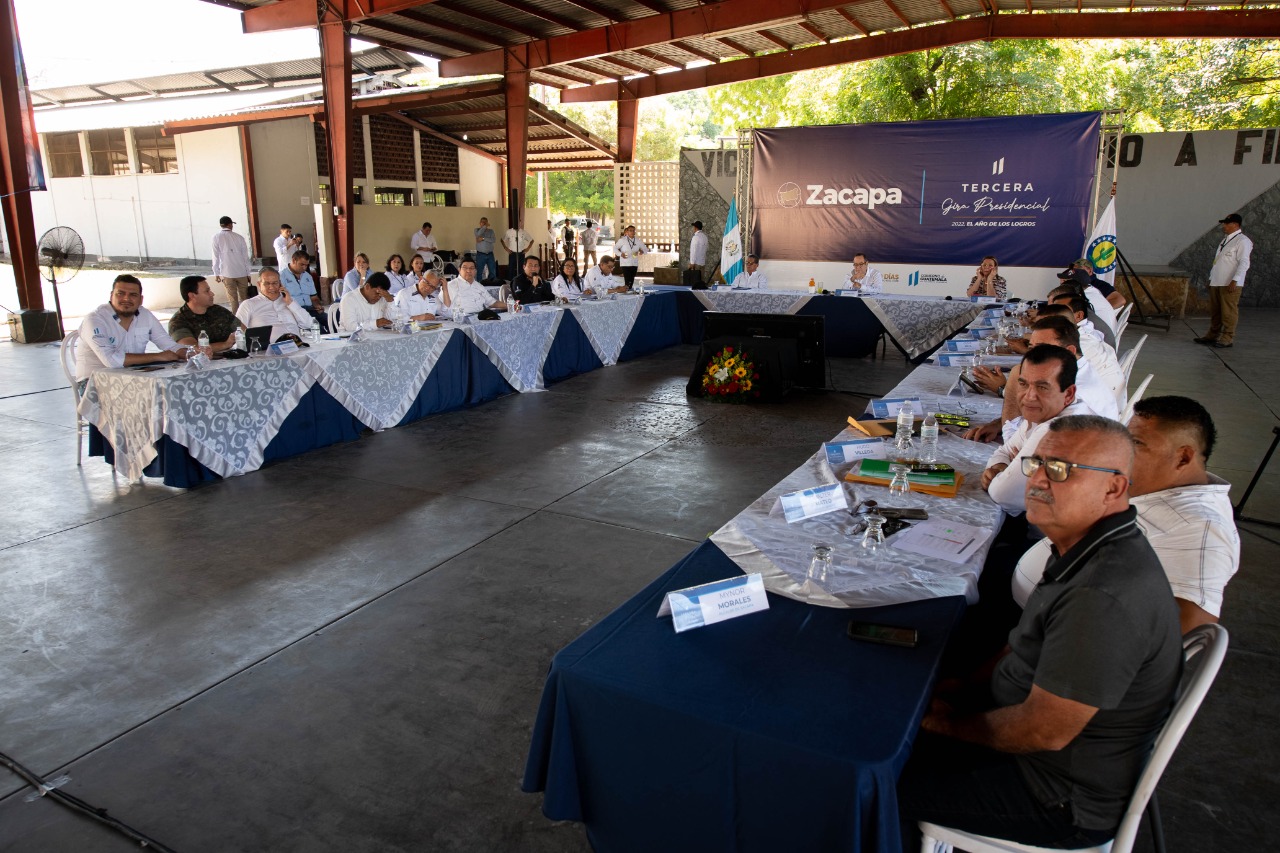 Ejecutivo presenta avances de proyectos desarrollados en Zacapa